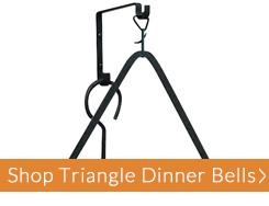 Wrought Iron Triangle Dinner Bells | Timeless Wrought Iron