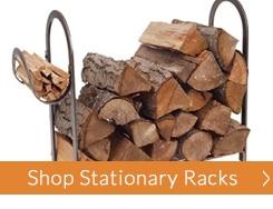 Stationary Firewood Holders and Racks | Timeless Wrought Iron