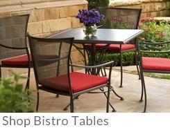 Outdoor Bistro Tables | Timeless Wrought Iron