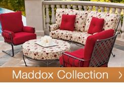 Shop the Maddox Wrought Iron Outdoor Furniture Collection