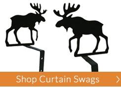 Wrought Iron Curtain Swags - Iron Curtain Swags