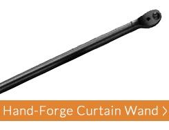 Wrought Iron Curtain Wand from Timeless Wrought Iron