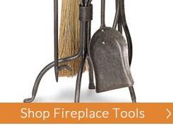 Buy Wrought Iron Fireplace Tools Online | Wrought Iron Fireplace Tool Set | TWI