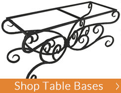 Wrought Iron Table Bases and Iron Table Legs