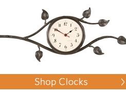 Wrought Iron Wall Clocks and Desk Clocks | Timeless Wrought Iron