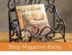 Wrought Iron Newspaper & Magazine Racks