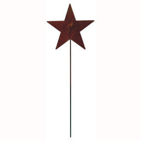 Rusted Star Garden Stake