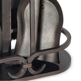 5 Piece Iron Gate Fireplace Tool Set (Burnished Black)