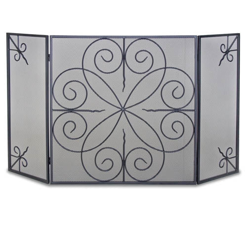 3 Panel Elements Fireplace Screen