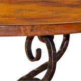 Alexander Dining Table | 48-in Round Copper Top
