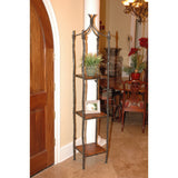 Large South Fork Single Wrought Iron Etagere