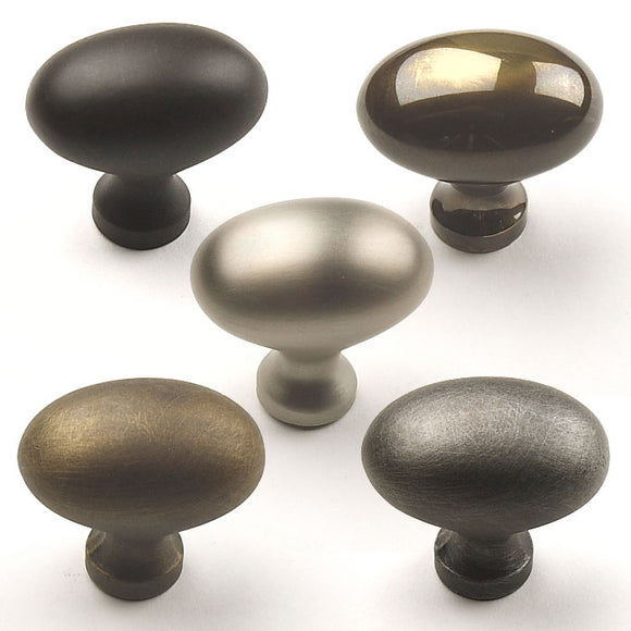 Plymouth Solid Brass Knob, 1-3/8