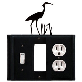 Heron Combination Cover - Switch, GFI And Outlet