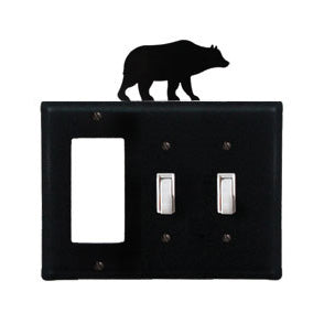 Bear Combination Cover - Single GFI With Double Switch