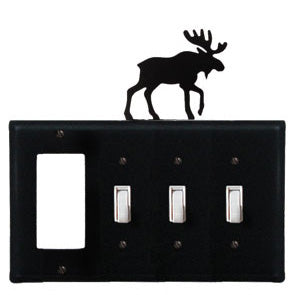 Moose Combination Cover - GFI With Triple Switch