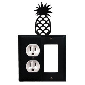 Pineapple Combination Cover - Single Left Outlet With Single Right GFI