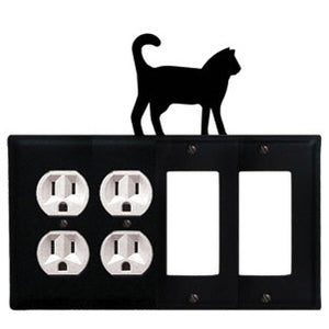 Cat Combination Cover - Double Outlets With Double GFI