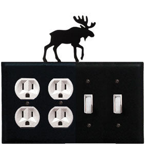 Moose Combination Cover - Double Outlet With Double Switch