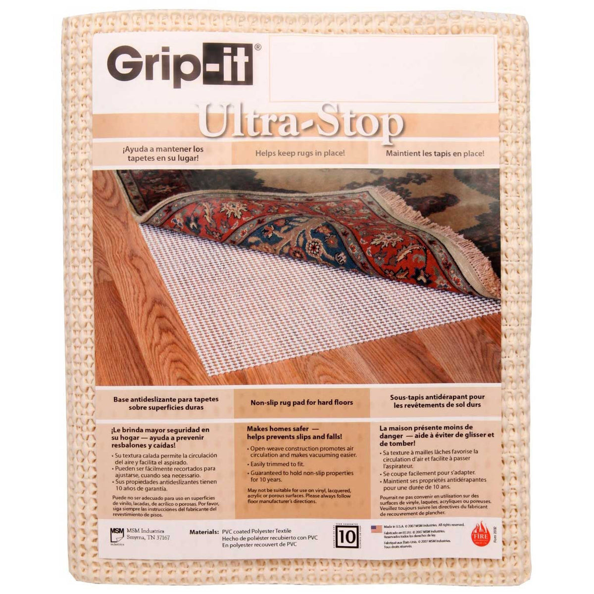 Fire Resistant Bear Pattern Hearth Rug 25" x 42" timelesswroughtiron