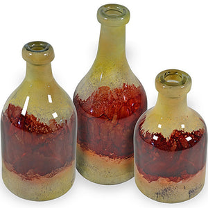 Desert Sun Glass Bottles Set of 3