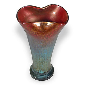 Sun Blast Small Folded Glass Vase