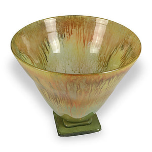 Honeysuckle Tall Glass Bowl
