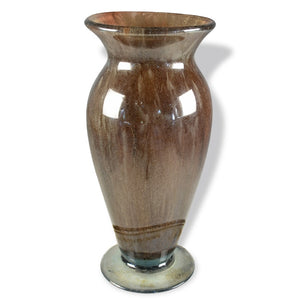 Brown Sugar Round Glass Vase