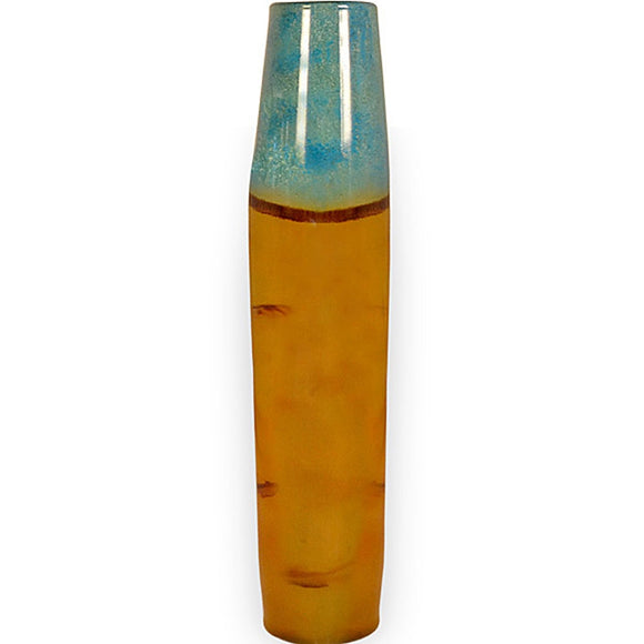 Large Tropical Glass Cylinder Urn