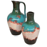 Richland Medium Ceramic Jar with Handle | Teal Top