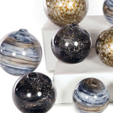 Set of 12 Glass Spheres | Emperors Stone, Cheers, Sea Pearls