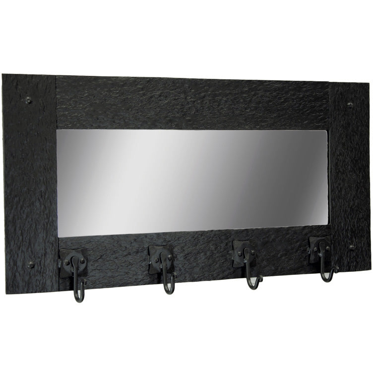 Wrought Iron Wall Mirror Hook Coat Rack Cedarvale Collection