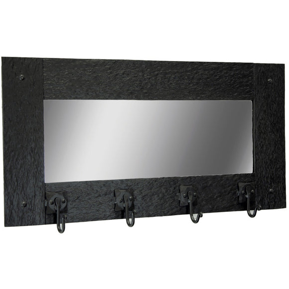 Cedarvale Wall Mirror Coat Rack | 4 Hooks