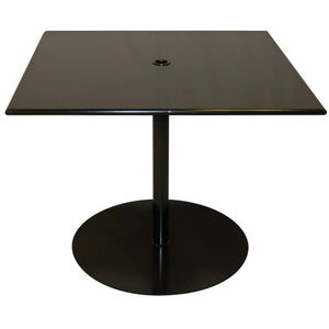 Solid Iron Top 36" Square Umbrella Table