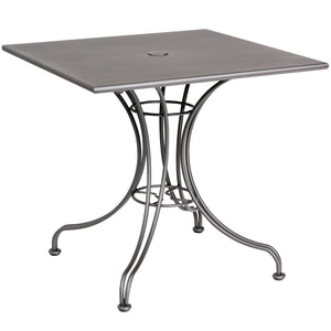 Solid Iron Top 30" Square Bistro Table