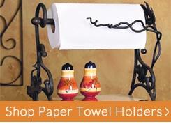 Wrought Iron Paper Towel Holders | www.TimelessWroughtIron.com