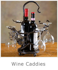 Wrought Iron Wine Caddies | Timeless Wrought Iron