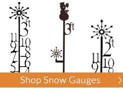 Wrought Iron Snow Gauges - Iron Snow Gauge