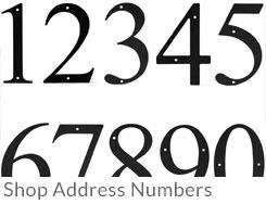 Wrought Iron House Numbers | Home Address Numbers