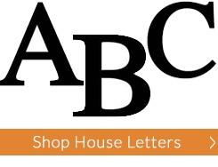 Wrought Iron House Letters - Metal Letters