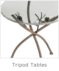 Wrought Iron Tripod Tables - Iron Tripod Table