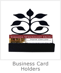 Wrought Iron Business Card Holders