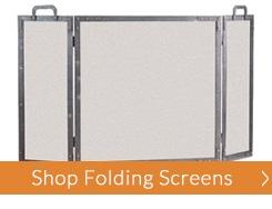 Fireplace & Hearth | Folding Fireplace Screens | Timeless Wrought Iron