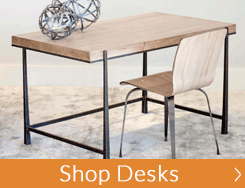 Wrought Iron Desks | Iron Desk legs & Wood Tops