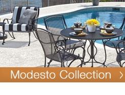 Modesto Outdoor Iron Furniture Collection