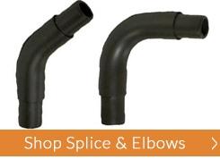 Curtain Elbows and Splice for 1-in Metal Curtain Rods