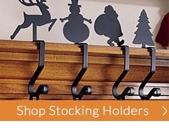 Decorative Christmas Stocking Holders | www.TimelessWroughtIron.com