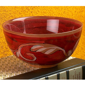 Glass Dessert Bowl - Painted (4-pack)