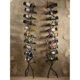 Wrought Iron Wall Wine Holder- 10 Bottle