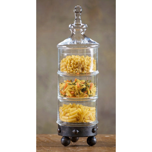Wrought Iron Milan 3-Tier Canister