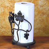 Wrought Iron Grape Vine Paper Towel Holder